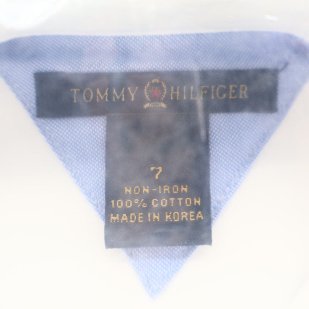 Tommy Hilfiger Dress Shirt Boys 7 White Cotton Non Iron Long Sleeve NWT Packaged - take2supply