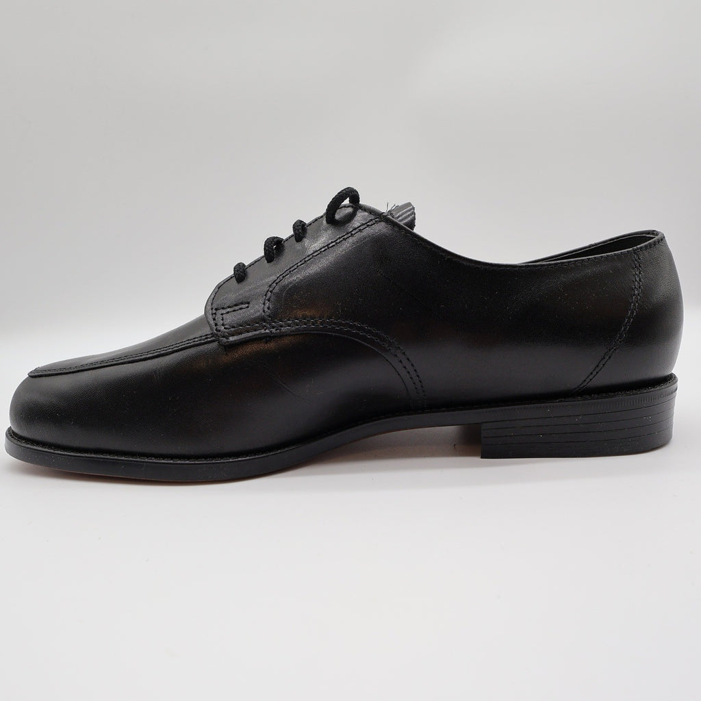 Barclay Moc Toe Derby Shoes Mens 9 EEE Black Leather Made in USA 98006 Wide - take2supply