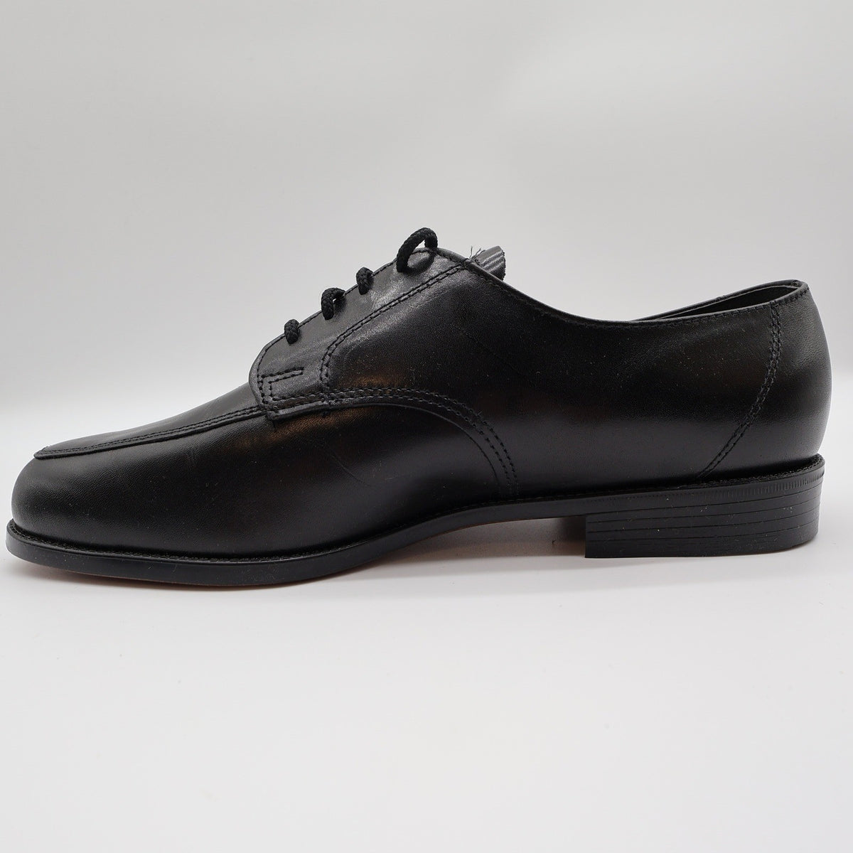Barclay Moc Toe Derby Shoes Mens 9 EEE Black Leather Made in USA 98006 Wide - take2supply