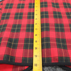 Lucia Plaid Vest Womens Size 12 Vintage 90s Red Tartan Button Front Made in USA - take2supply