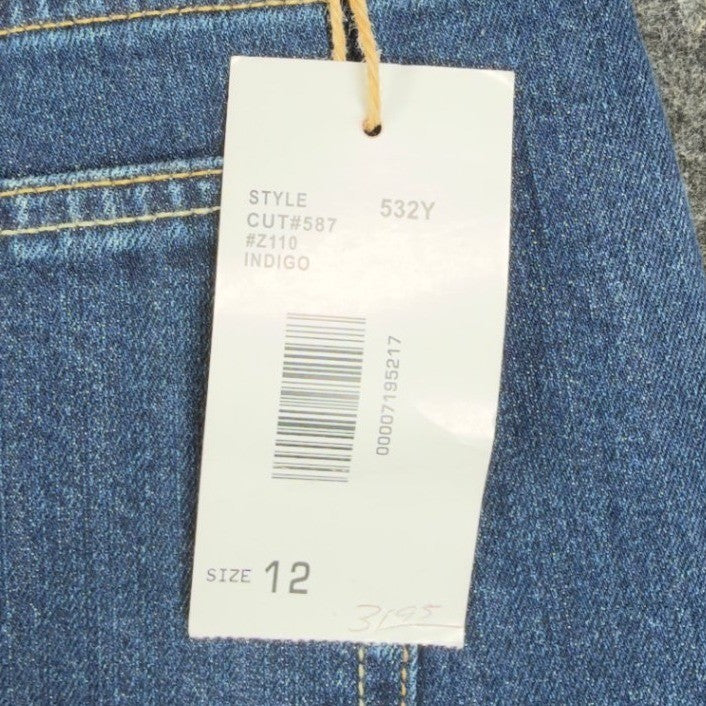 J Jeans Stretch Bootcut Jeans Womens 12 Indigo Blue Cotton Blend NWT - take2supply