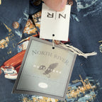 North River Americana Truck Shirt Mens Medium Black Cotton NWT Vintage Style - take2supply