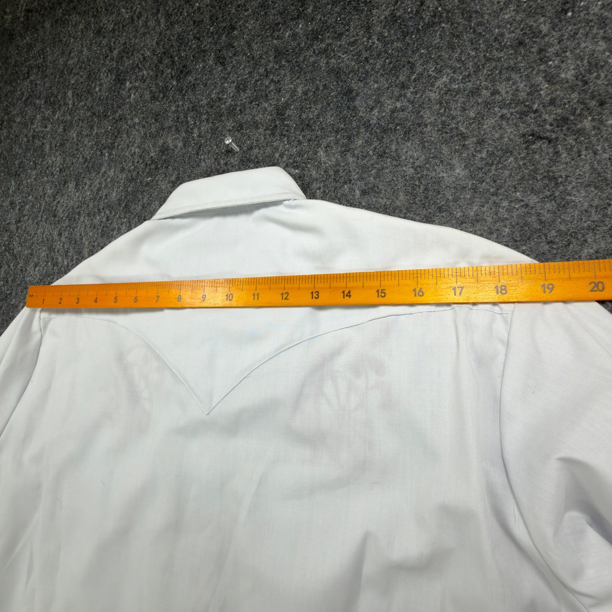 H Bar C Vintage 70s Wheeler Western Shirt Mens 15.5-33 White Embroidered NWT - take2supply