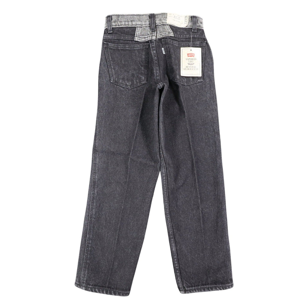 Levi's Tapered Leg Jeans Womens 9 Vintage 90s Black Striped Reverse Silhouette - take2supply