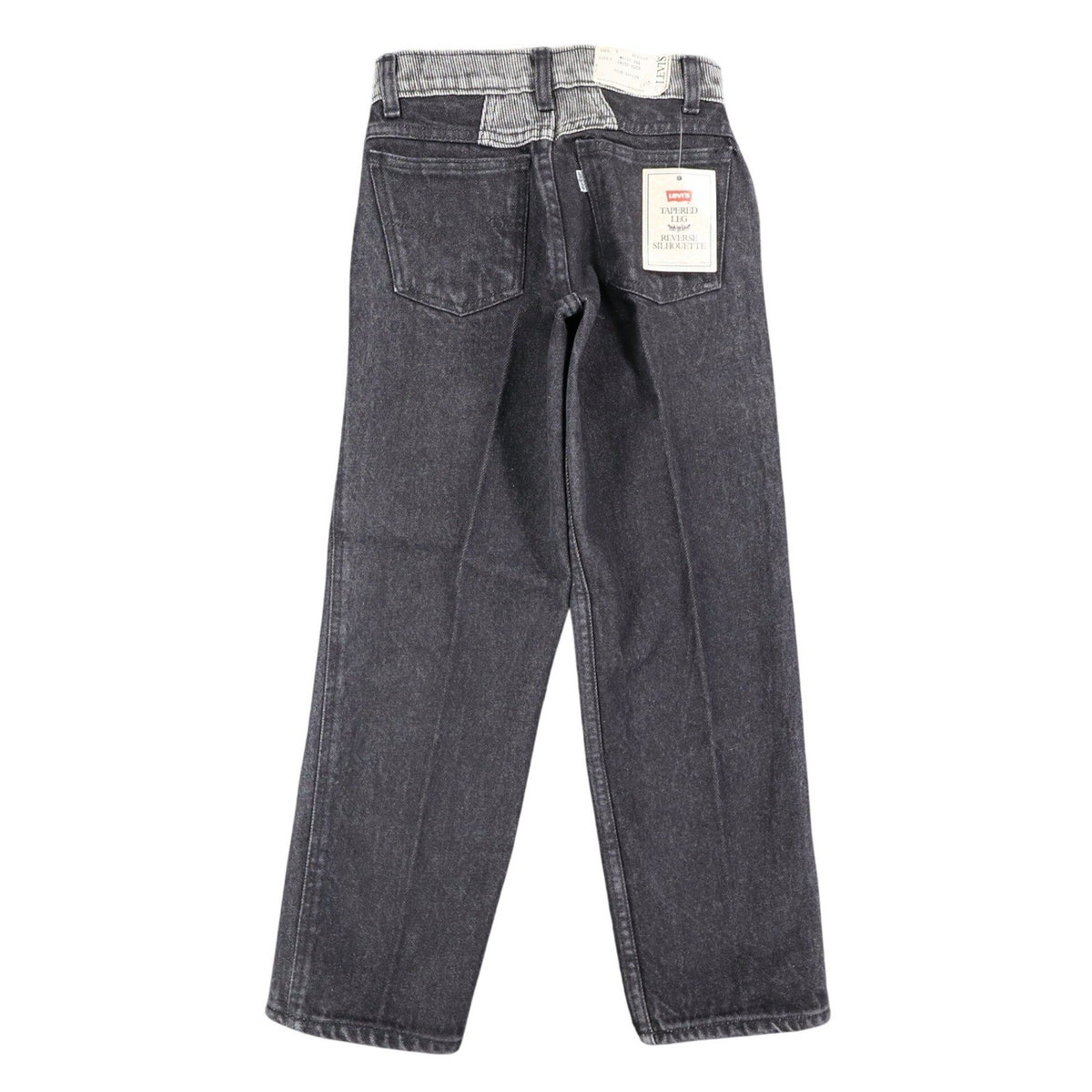 Levi's Tapered Leg Jeans Womens 9 Vintage 90s Black Striped Reverse Silhouette - take2supply