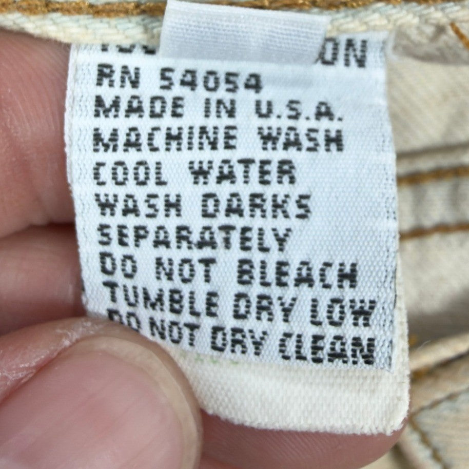 Bugle Boy Vintage 90s Jeans Womens 7 Tan Cotton NWT Made in USA High Waist Denim - take2supply