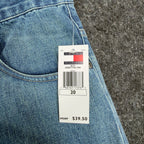 Tommy Hilfiger Y2K Slouch Fit Jeans Boy 20 Blue Cotton NWT Deadstock - take2supply