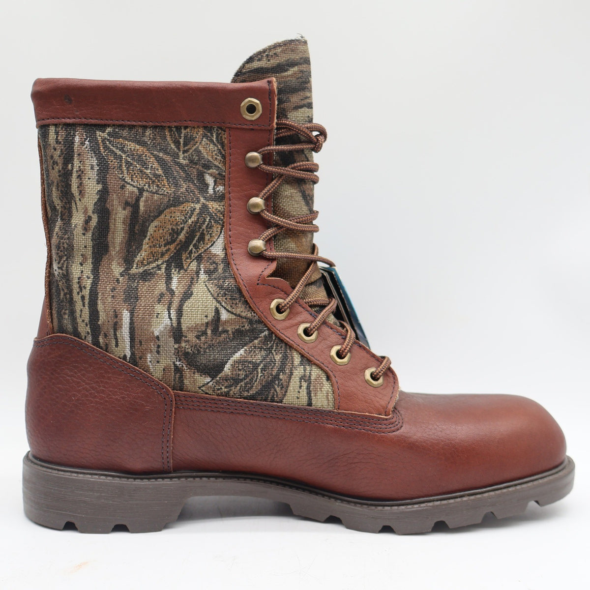 Golden Retriever Hunting Boots Mens 10.5 M Vintage USA Leather Camo Sympatex NEW - take2supply