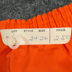 Fruit of the Loom Vintage 70s Gym Shorts Youth XS Orange Cotton NWT - take2supply