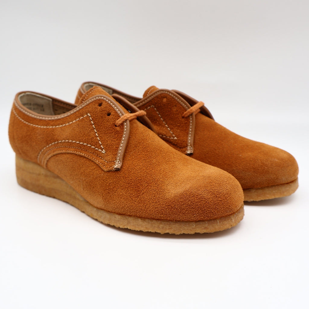 Soft Spots Oxford Shoes Womens 6 M Vintage Brown Suede Crepe Sole USA 1848 - take2supply