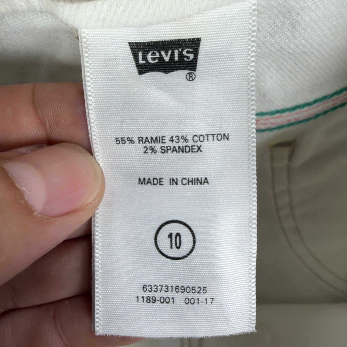 Levi's 2006 Y2K Bermuda Shorts Girls 10 White Denim NWT Belted C679 - take2supply