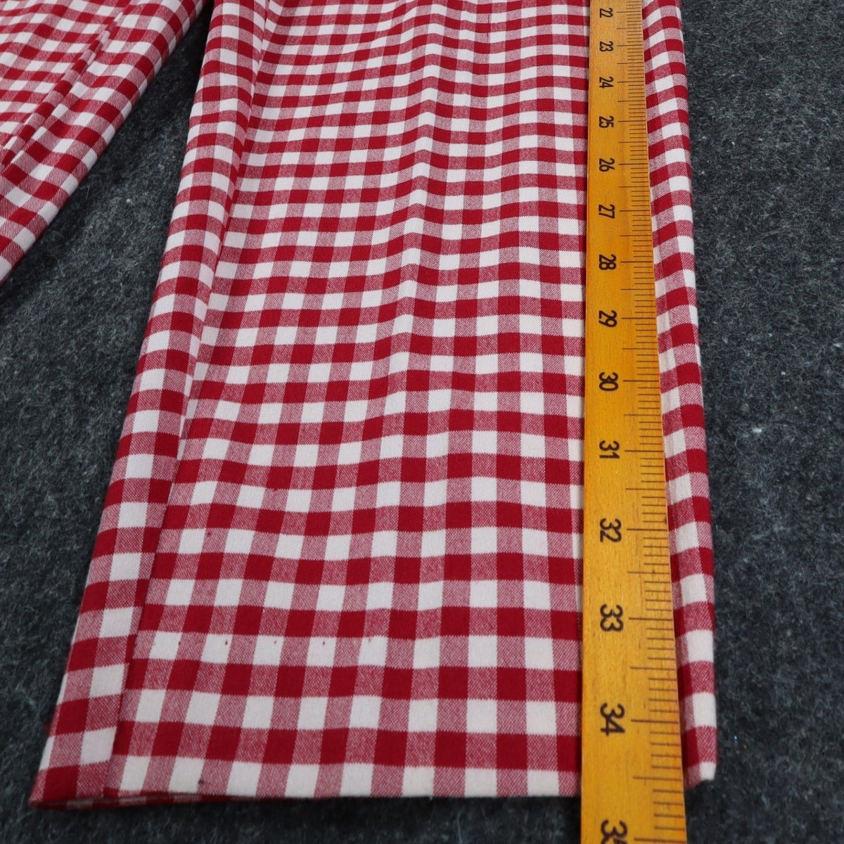 AGB Byer California Gingham Pants Womens 10 Vintage Y2K Red White Stretch Plaid - take2supply