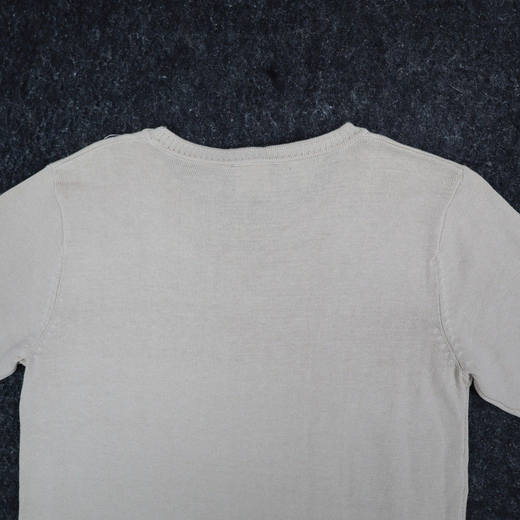 Southern Lady Sweater Womens Small NWT Y2K Buff Beige Embroidered Knit Top 122K - take2supply