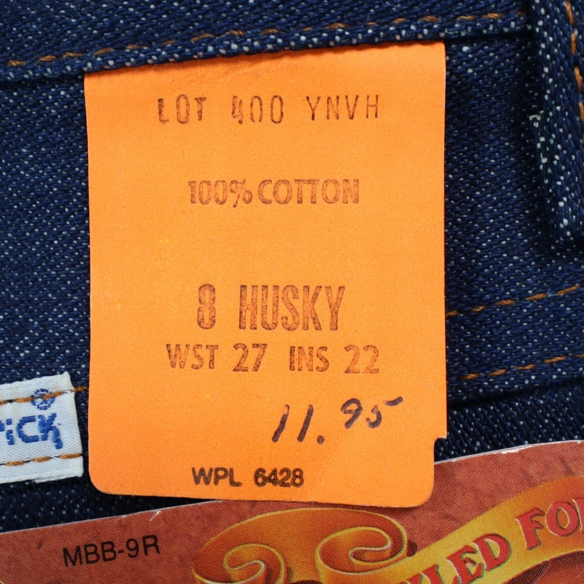 Maverick Boys Jeans Size 8 Husky Vintage Deadstock Indigo Western Bootcut Denim - take2supply