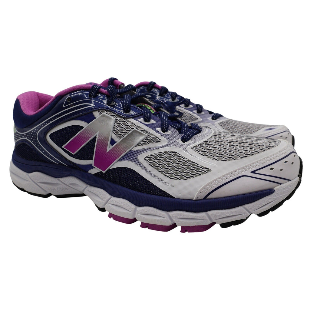 New Balance 860v6 Women's 9.5 Purple White Athletic Running Shoes - take2supply
