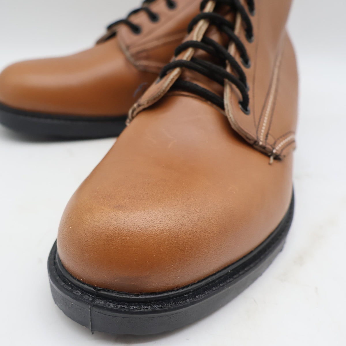 Walker Work Boots Mens 11 Vintage USA Leather Tan Brown Lace Up 8 Inch 709 NEW - take2supply