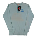 Buffalo Shirts Henley M Mens Aqua Blue Long Sleeve Skier Graphic Waffle Knit NWT - take2supply
