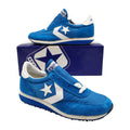 Converse Road Star Boys Size 4 Vintage 80s Blue Suede Nylon Sneakers 28694 NOS - take2supply
