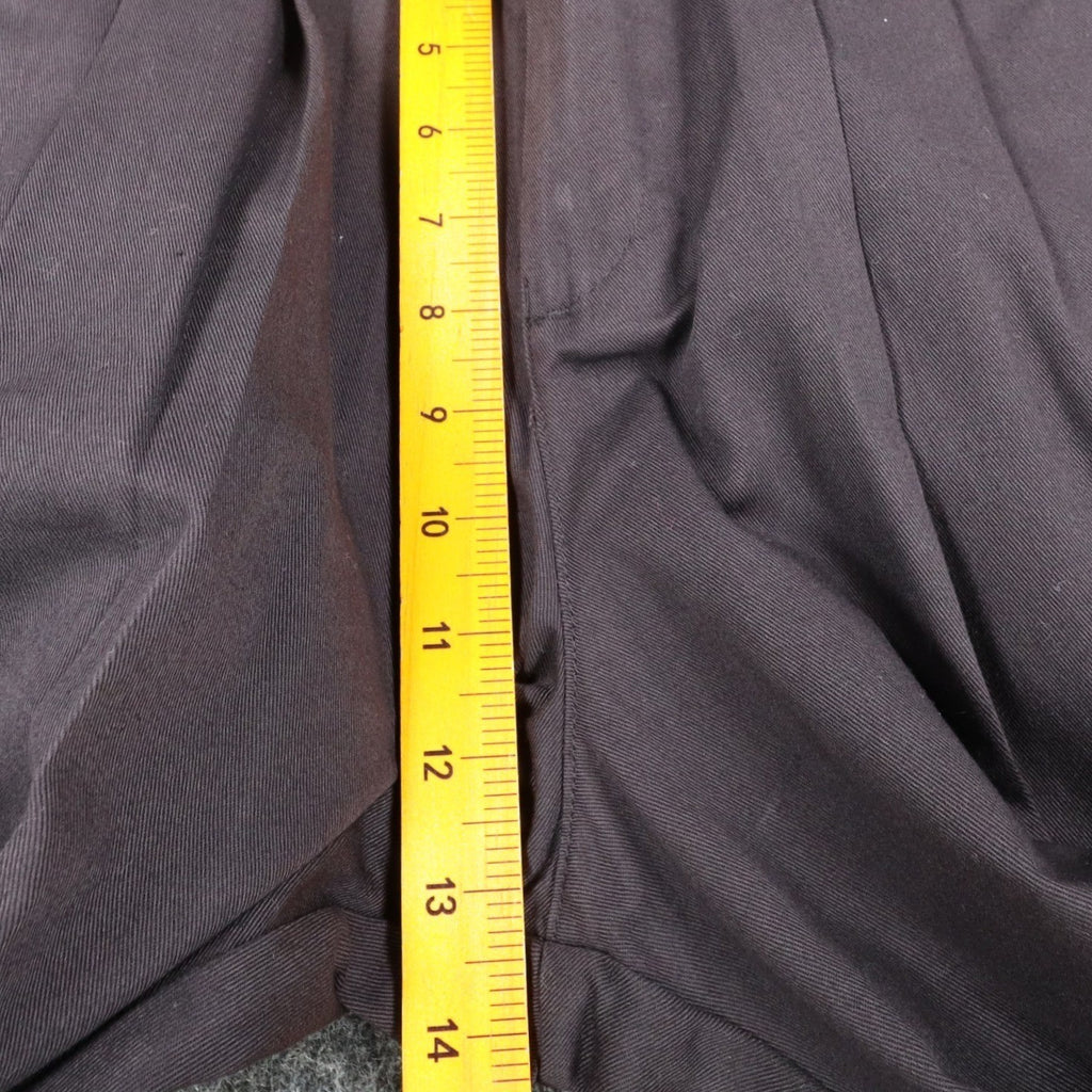 Lee Casuals Pleated Pants Womens 8M Vintage 90s Black Cotton Side Elastic NWT - take2supply
