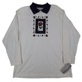 Donnkenny Classics Polo Shirt Womens XL Vintage 90s Ivory Rose Embroidered NWT - take2supply