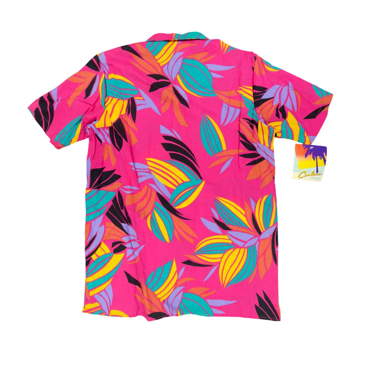 Wrangler Vintage 90s Coolers Shirt Mens XL Pink Abstract Cotton NWT Deadstock - take2supply