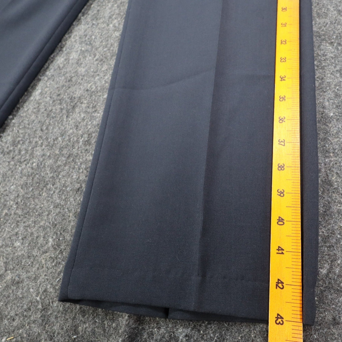Haggar Stuff Pleated Dress Pants Mens 33x32 Vintage 90s Navy Wool Blend NWT - take2supply