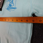 Buffalo Shirts Henley M Mens Aqua Blue Long Sleeve Skier Graphic Waffle Knit NWT - take2supply