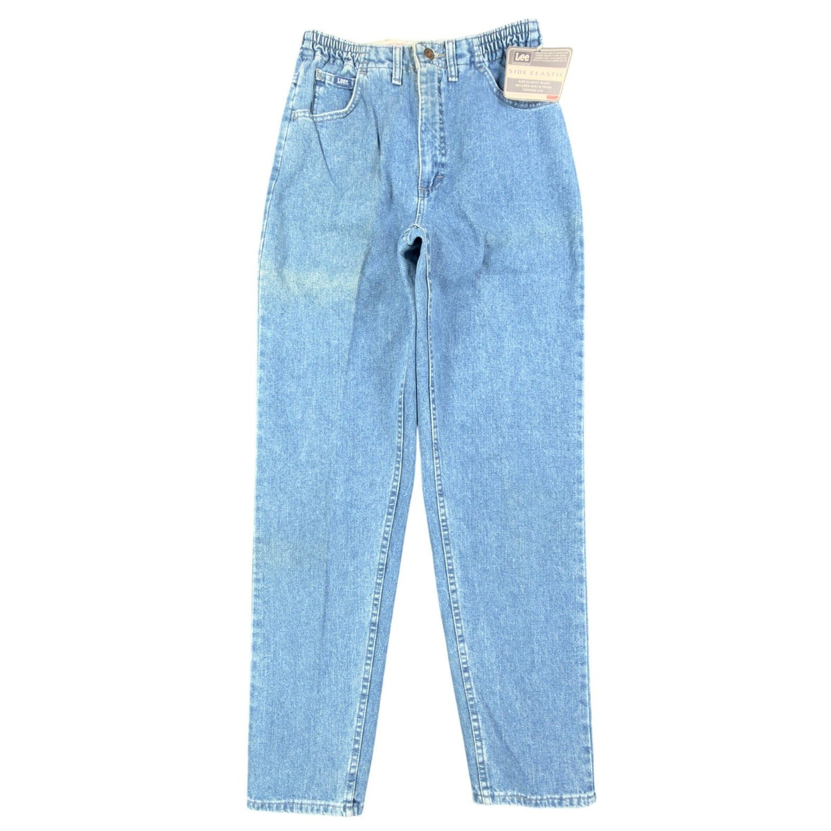 Lee Y2K Side Elastic Jeans Womens 8 Medium Blue Denim NWT Pepper Stone Relaxed - take2supply
