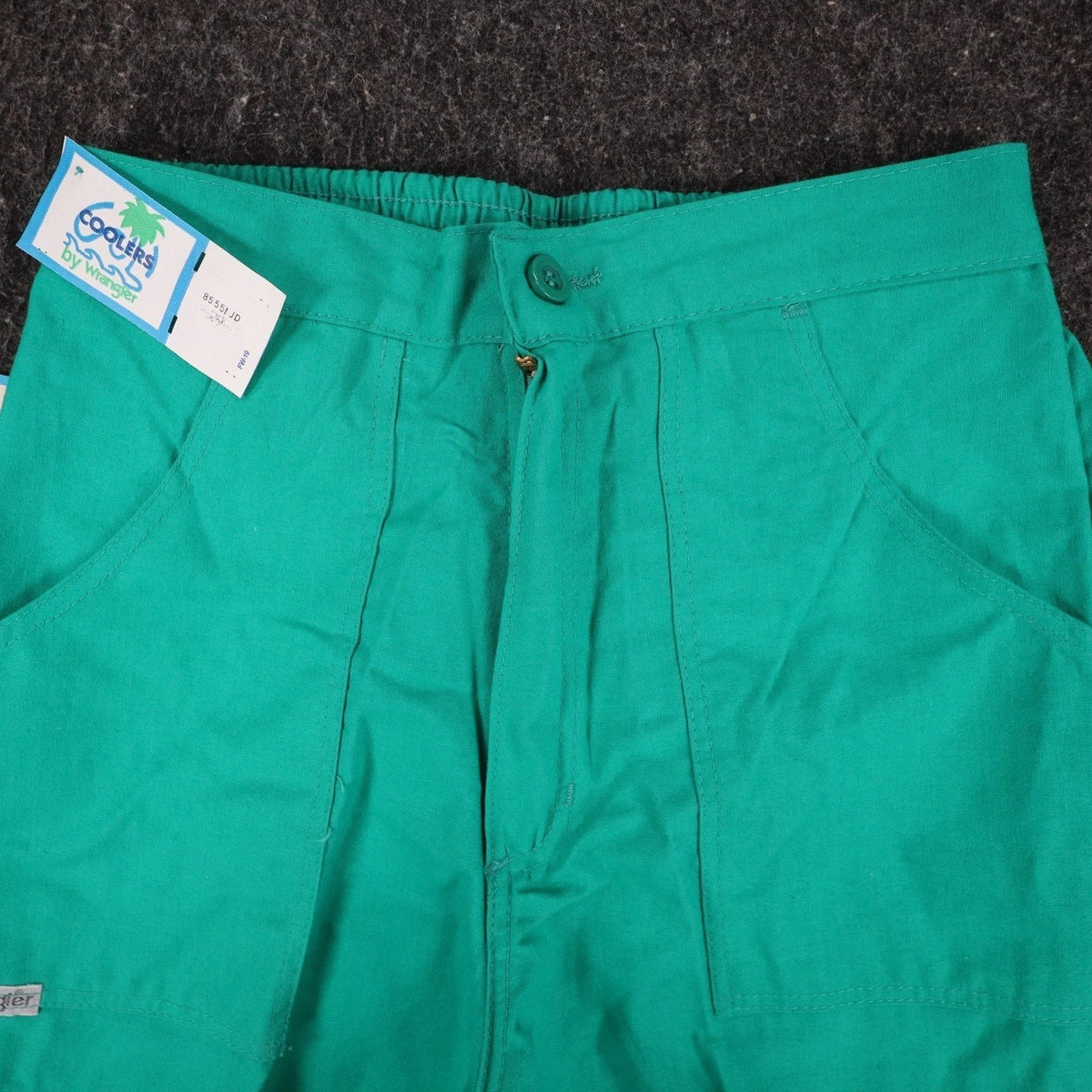 Wrangler Coolers Shorts 29 Vintage 90s Green Cotton Deadstock 85551JD - take2supply