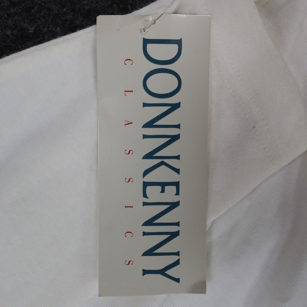 Donnkenny Classics Polo Shirt Womens M Vintage 90s White Embroidered Cat NWT - take2supply