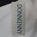 Donnkenny Classics Polo Shirt Womens M Vintage 90s White Embroidered Cat NWT - take2supply