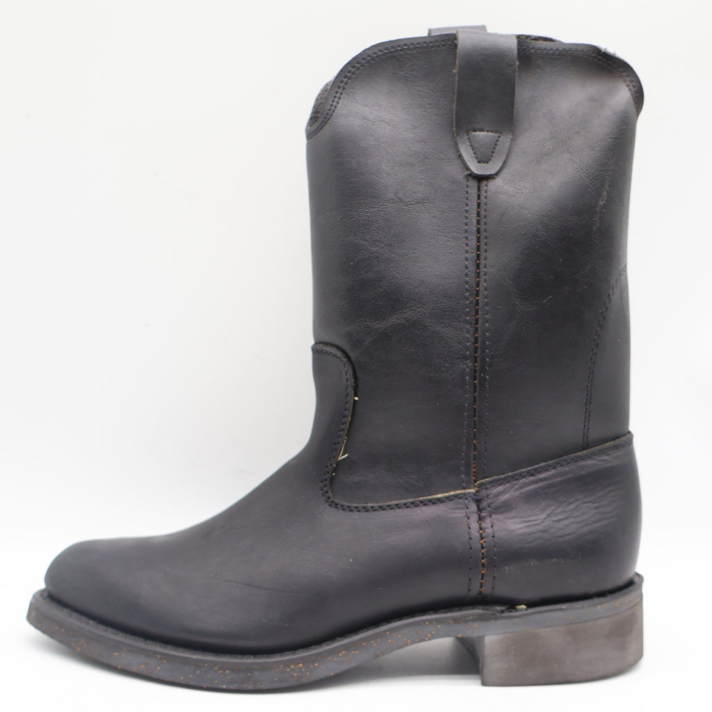 Cedar Crest Wellington Boots Mens 9 D Vintage Black Leather Work Boots 1839 USA - take2supply