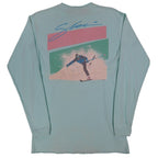 Buffalo Mens Large Vintage Henley Shirt Deadstock USA Made Mint Green Skier L - take2supply