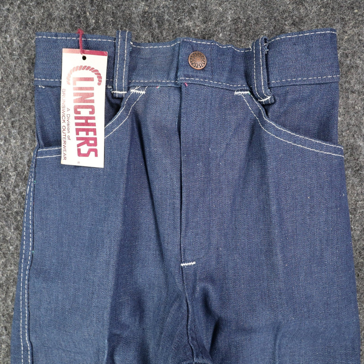 Vintage Clinchers Girls Jeans 8 Slim Blue Flare Leg Cotton USA NWT - take2supply