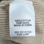 F/X Fusion Quarter Zip Sweater Mens Medium Putty Cotton Sandwash NWT C692 - take2supply