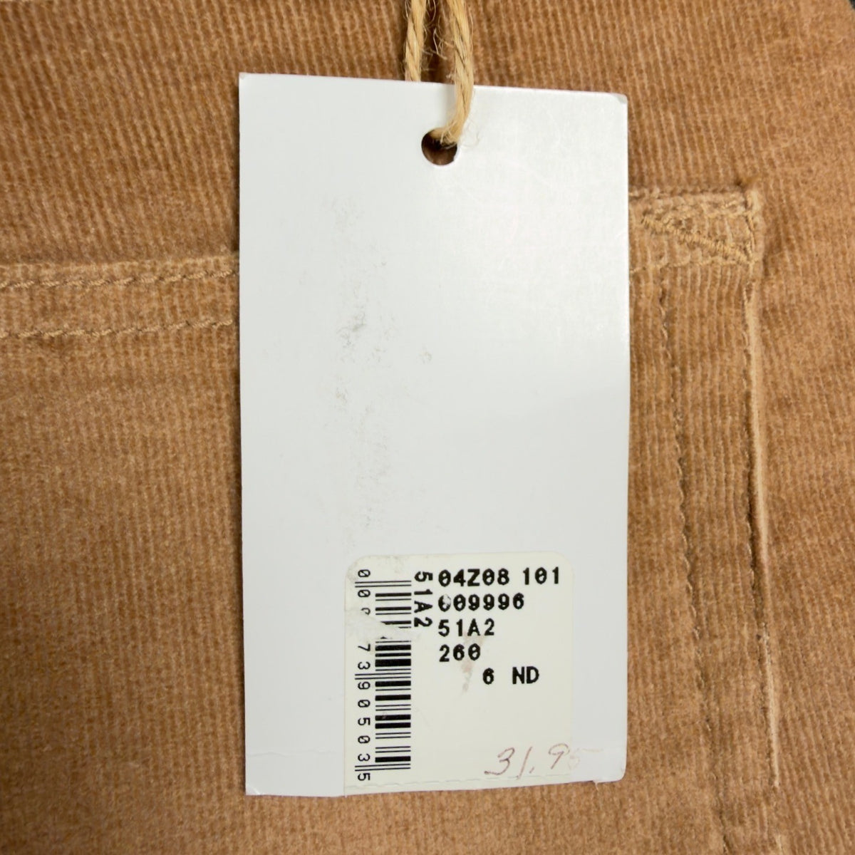 J Jeans Corduroy Flare Pants Womens 6 Tan Cotton Stretch NWT Deadstock - take2supply