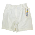 On The Verge Vintage 90s Pleated Shorts Womens 6 White Cotton NWT - take2supply