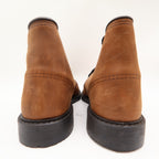 Walker Vintage Work Boots Mens 9 Brown Leather Deadstock Made In USA NIB NWT - take2supply