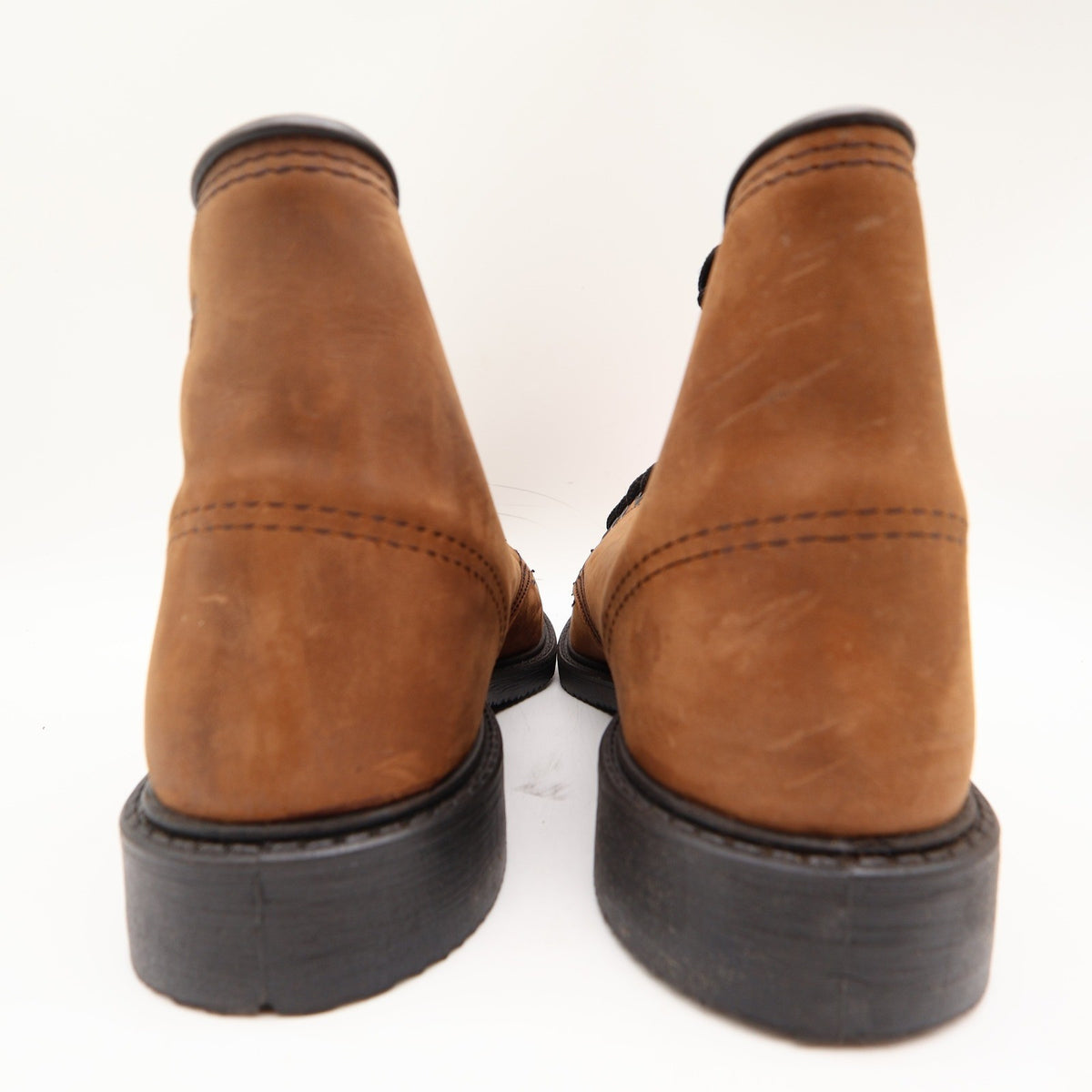 Walker Vintage Work Boots Mens 9 Brown Leather Deadstock Made In USA NIB NWT - take2supply