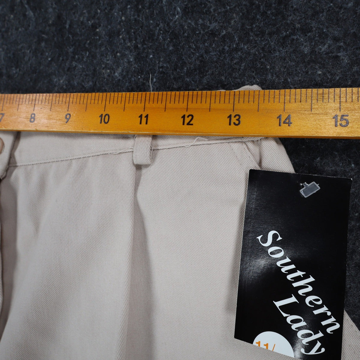 Southern Lady Culottes Women 14 Vintage 90s Khaki Pleated Wide Leg Shorts NWT - take2supply