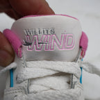 Willits Wind Sneakers Toddler 7.5 M Vintage 90s White Pink Butterfly Leather 288 - take2supply