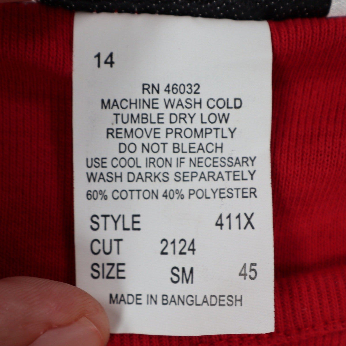 N Touch Top Womens Small Red Cotton Blend Rhinestone Split Sleeve Macintosh - take2supply