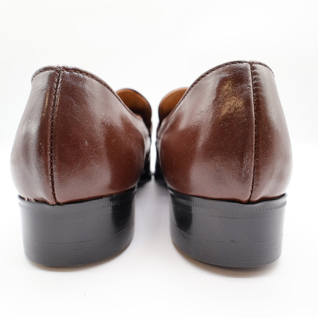 Barclay Loafers Mens 10.5 D Vintage Brown Leather Slip On Dress Shoes USA Made - take2supply