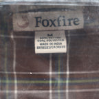 Foxfire Shirt Mens M Brown Blue Green Plaid Cotton Blend Button Down Collar NWT - take2supply