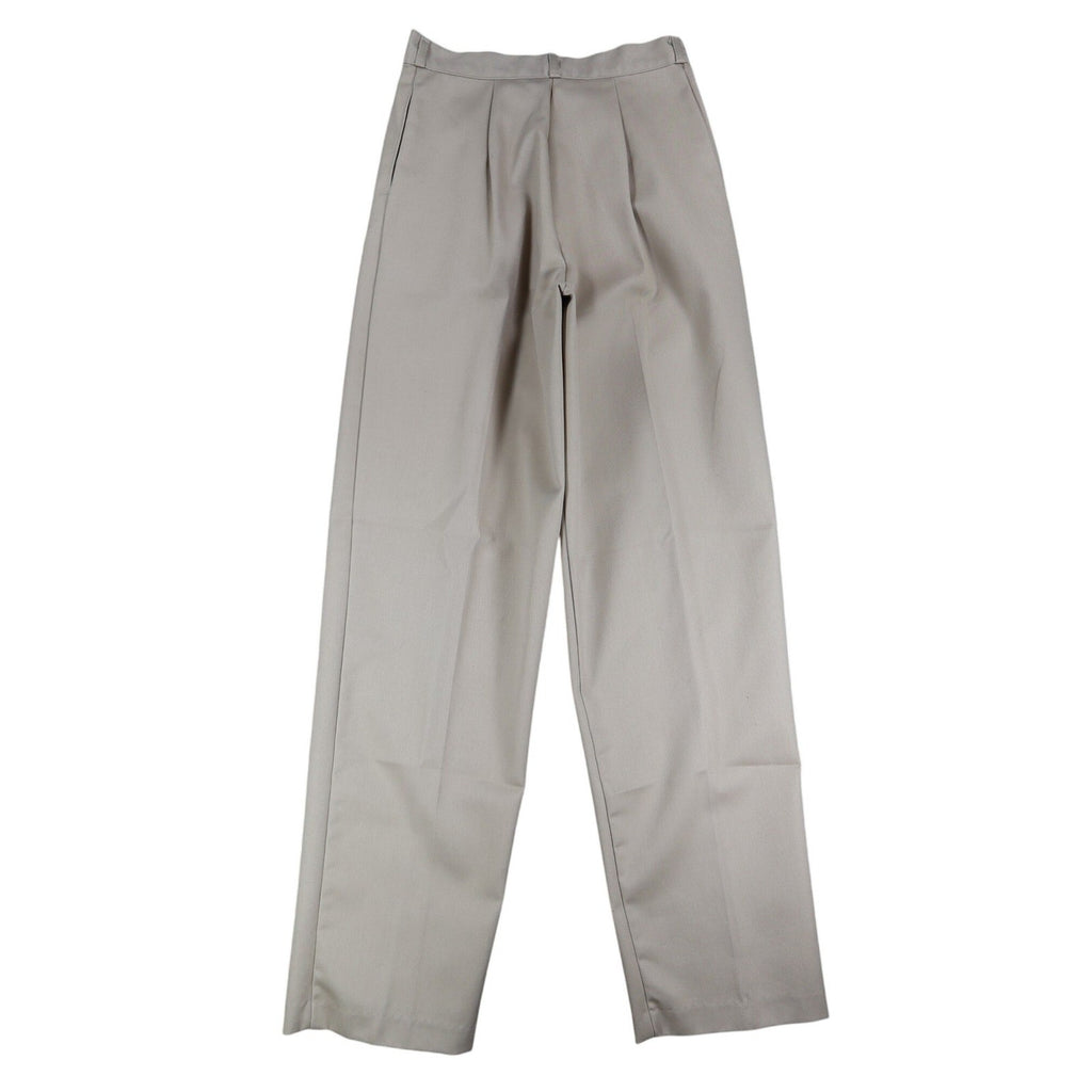 Vintage 90s High Rise Pleated Trousers Womens 11/12 Beige Wide Leg Made in USA - take2supply