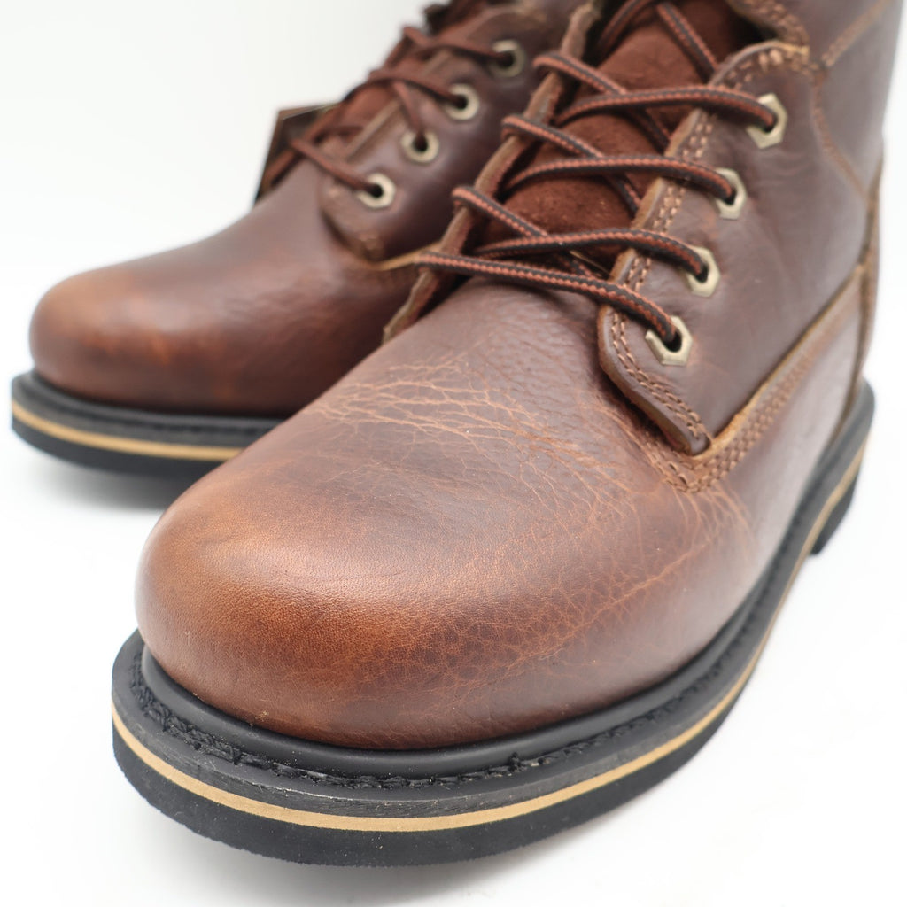 McRae Industrial Work Boots Mens 9 Brown Leather 8in NST Lace Up EH MR88122 - take2supply
