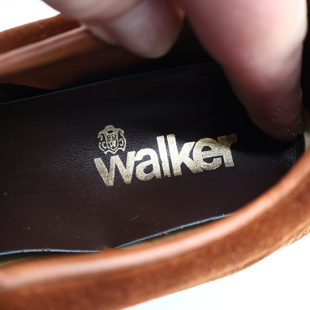 Walker Oxford Sneakers 5.5 D Vintage Brown Suede Gum Sole Deadstock Retro - take2supply