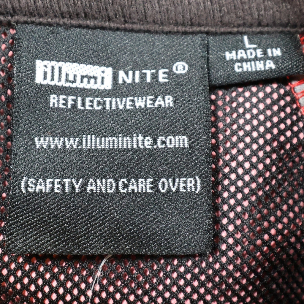 IllumiNite Cycling Jacket Mens Large Red Excellent Reflective - take2supply