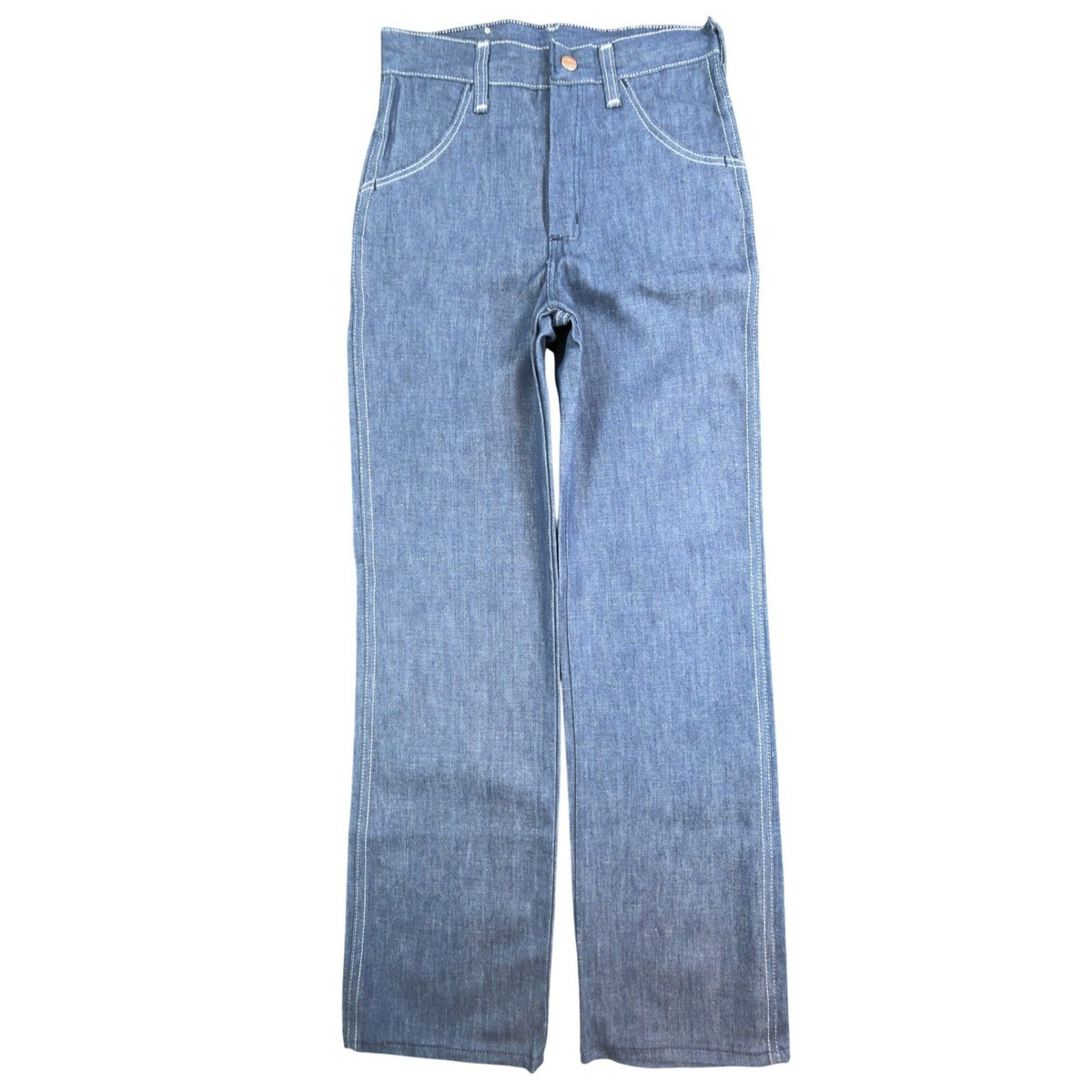 Young Maverick Girls 10 Blue Cotton Blend Straight Leg Embroidered Jeans - take2supply