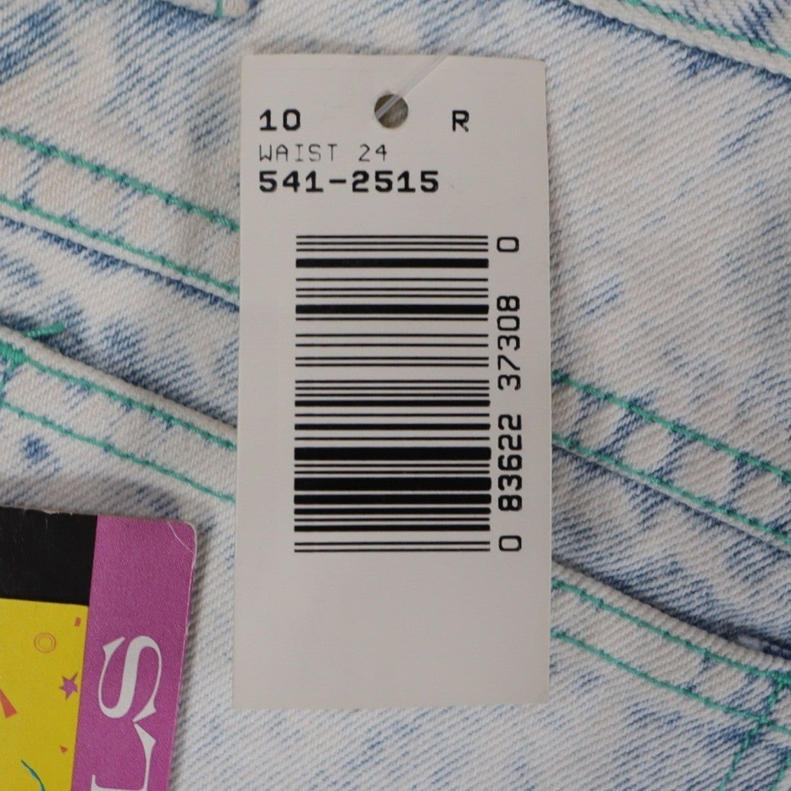 Lee Jeans Girls 10 Reg Vintage 90s Sky Wash Acid Tight Fit Ankle Zip Deadstock - take2supply